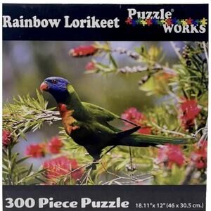 Rainbow Lorikeet 300 Piece Puzzle Works 18.11X 12 NEW